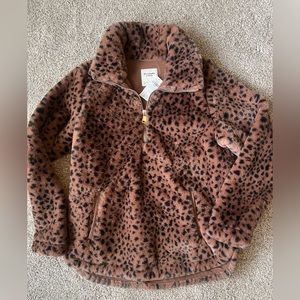 Womens Abercrombie and Fitch cheetah pullover size medium